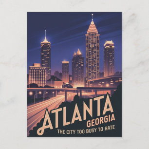 Postal Atlanta Georgia La Ciudad Demasiado Ocupada para O