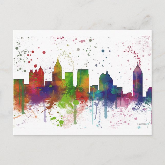 POSTAL ATLANTA GEORGIA SKYLINE (Anverso)