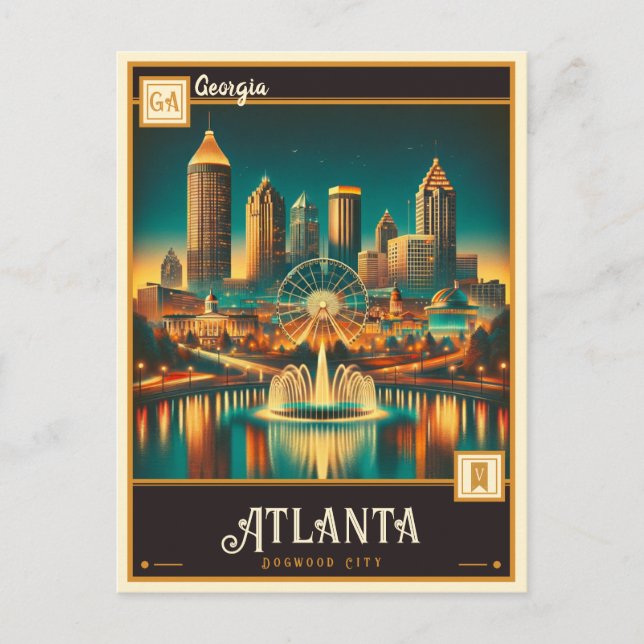 Postal Atlanta, Georgia | Vintage (Anverso)