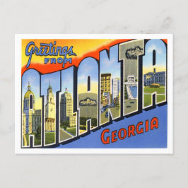 Postal Atlanta, Georgia Vintage Big Letters Postcard