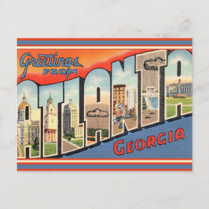 Postal Atlanta Greetings Vintage 