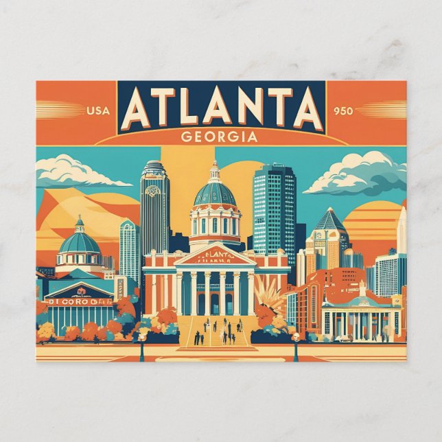 Postal Atlanta hace un homenaje retro al corazón de GRG (Anverso)