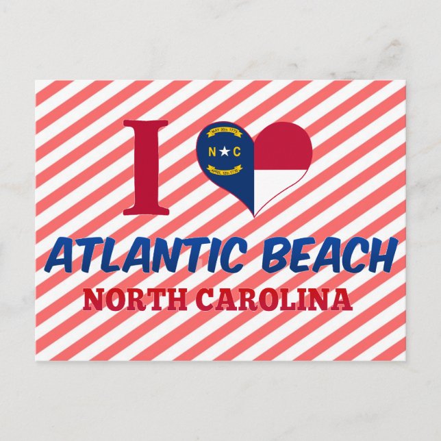 Postal Atlantic Beach, Carolina del Norte (Anverso)
