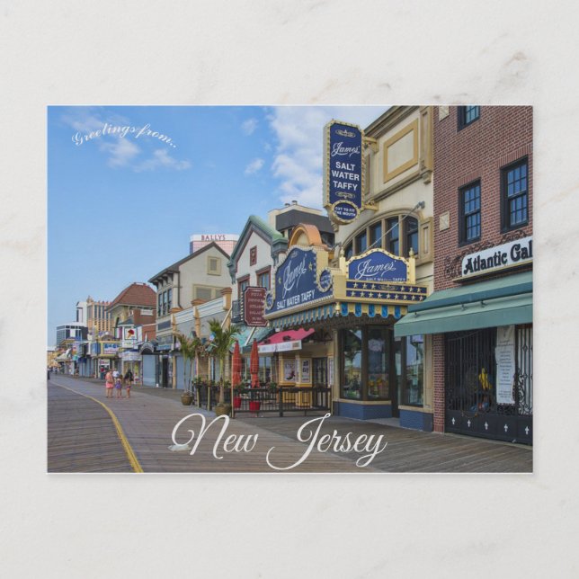 Postal Atlantic City Boardwalk New Jersey Estados Unidos (Anverso)