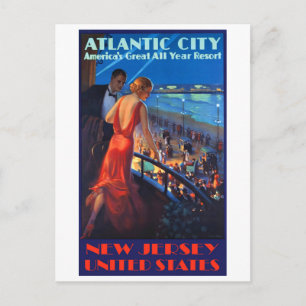 Postal Atlantic City, Pareja en una noche de verano román
