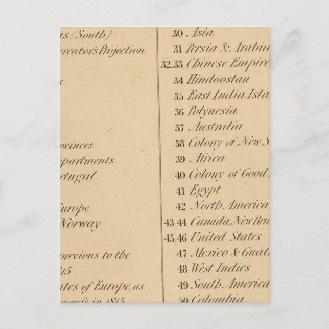 Postal Atlas 2 de la biblioteca de Thomas (Anverso)