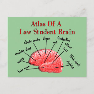 Postal Atlas de Cerebro Estudiantil de Derecho