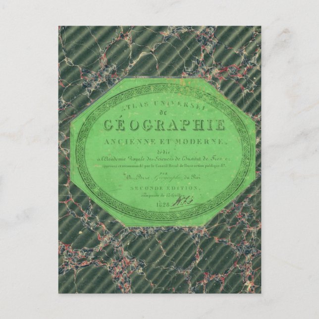 Postal Atlas de Geografía Universal (Anverso)