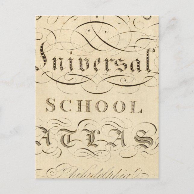 Postal atlas escolares universales (Anverso)
