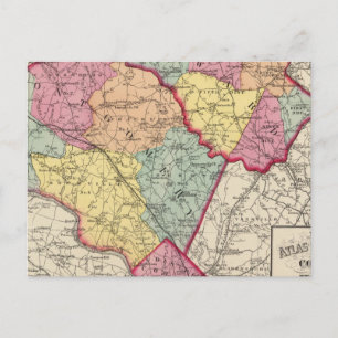 Postal Atlas topográficos de los condados de Maryland 2