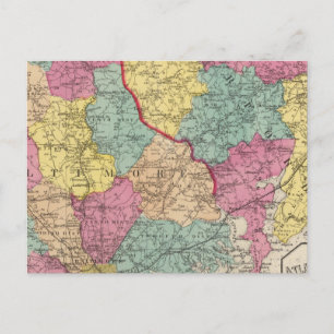 Postal Atlas topográficos de los condados de Maryland 3