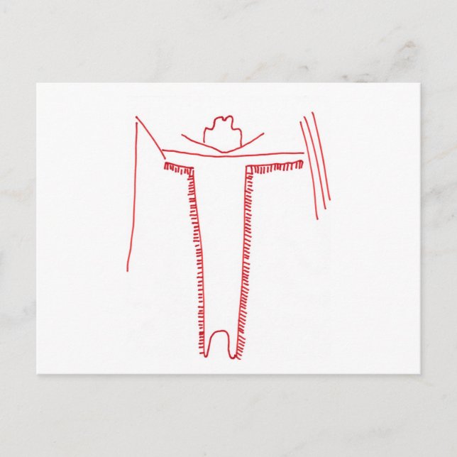 Postal atlatlman (Anverso)