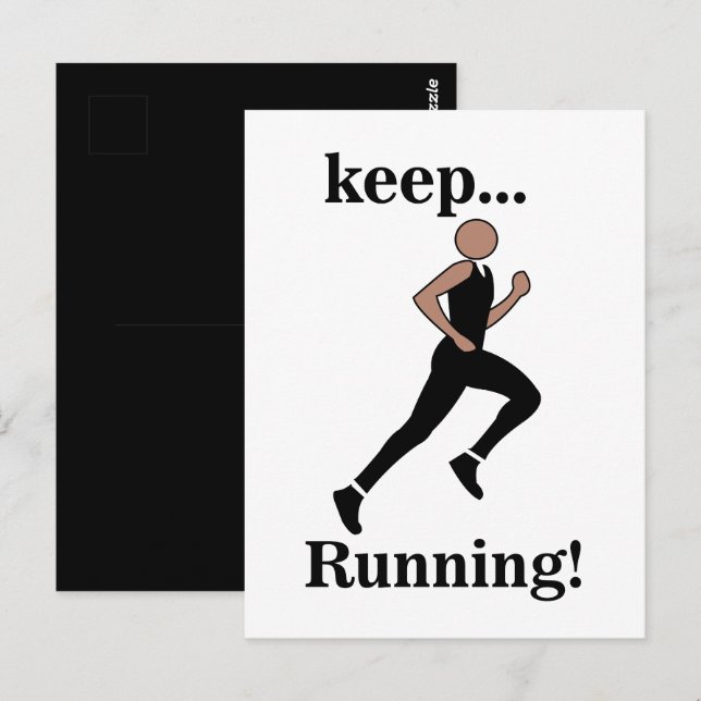 Postal Atleta Corredor Deporte (Anverso / Reverso)