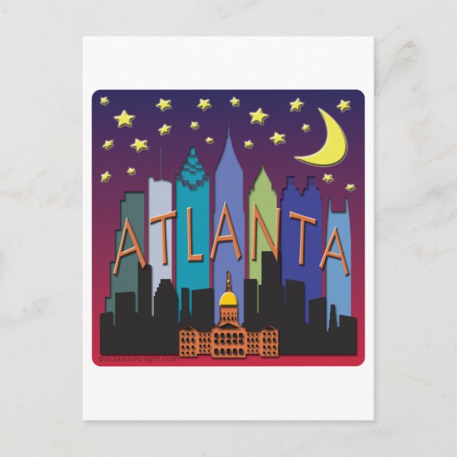 Postal Atlético mega color (Anverso)