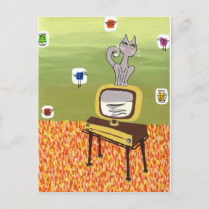 Postal Atomic TV y Cool Cat