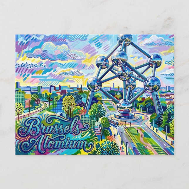 Postal Atomium Bélgica (Anverso)