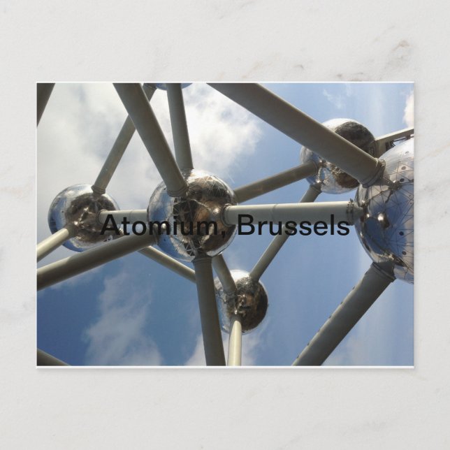 Postal Atomium, Bruselas (Anverso)