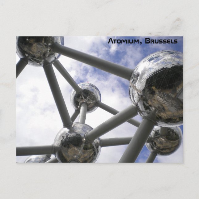 Postal Atomium, Bruselas (Anverso)