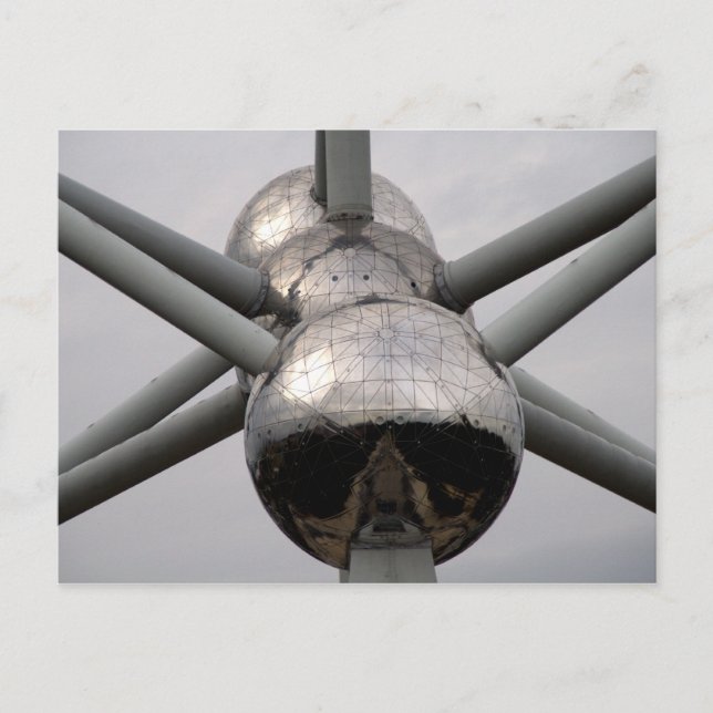 Postal Atomium de Bruselas (Anverso)