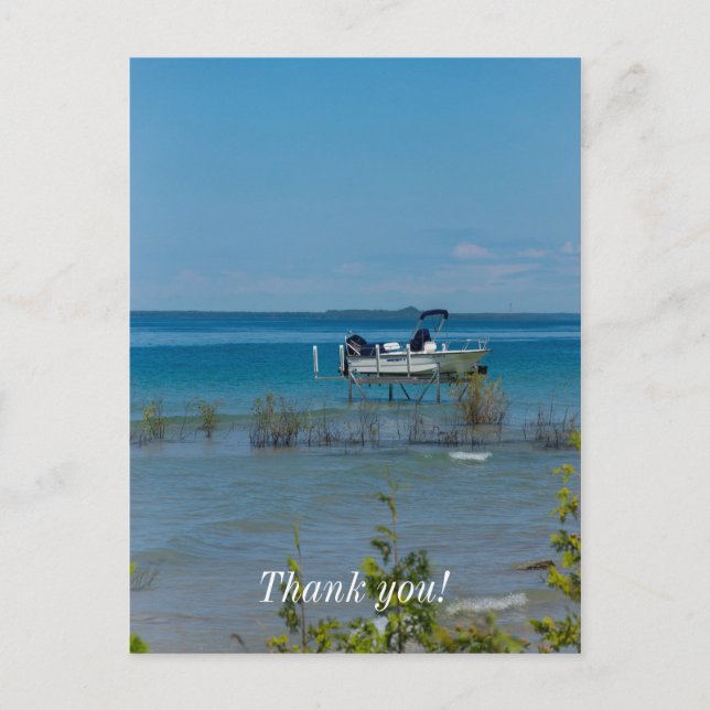 Postal Atracado en Mackinac (Anverso)