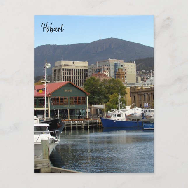 Postal atracar en la constitución de hobart (Anverso)