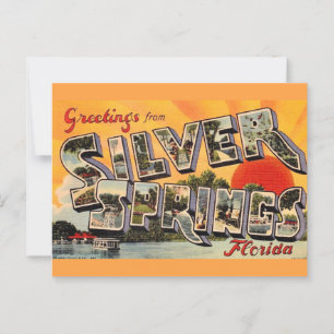 Postal Atracción Retro Silver Springs