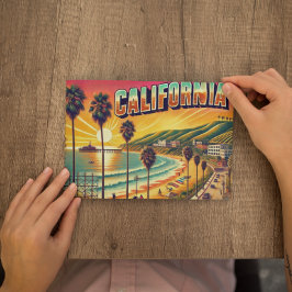 Postal Atracción turística de California