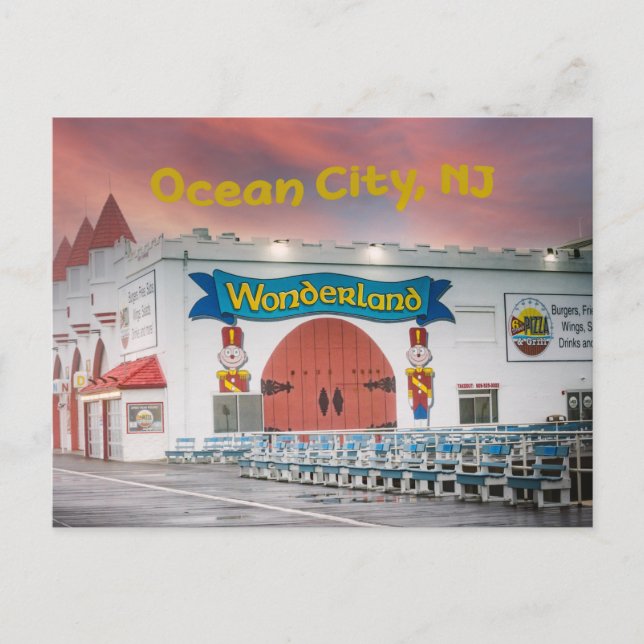 Postal Atracciones de Ocean City Boardwalk (Anverso)