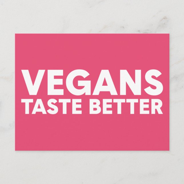 Postal Atractivo Vegano (Anverso)