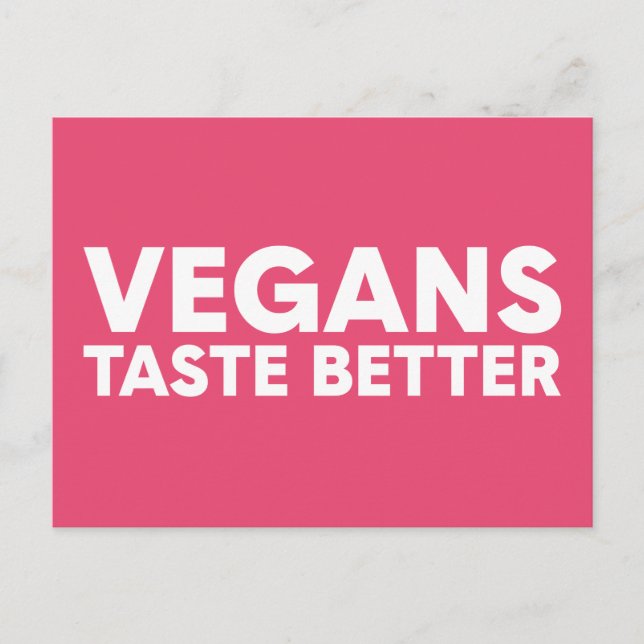 Postal Atractivo Vegano (Anverso)