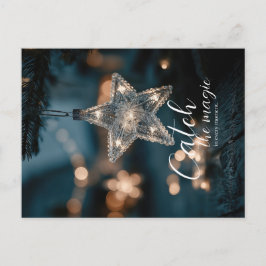 Postal Atrapa la estrella mágica de Navidad