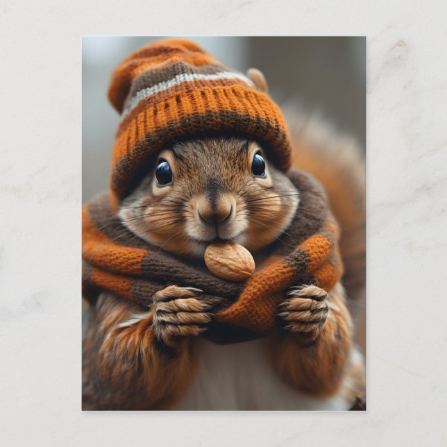 Postal Atrapado otra vez - Imagen de Squirrel Ai (Anverso)