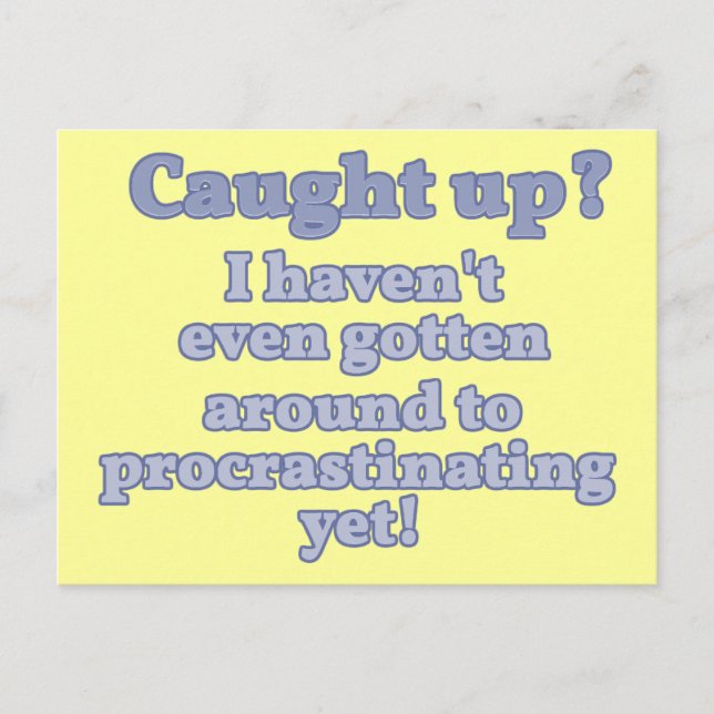 Postal ¿Atrapado? Todavía no he retrasado... (Anverso)