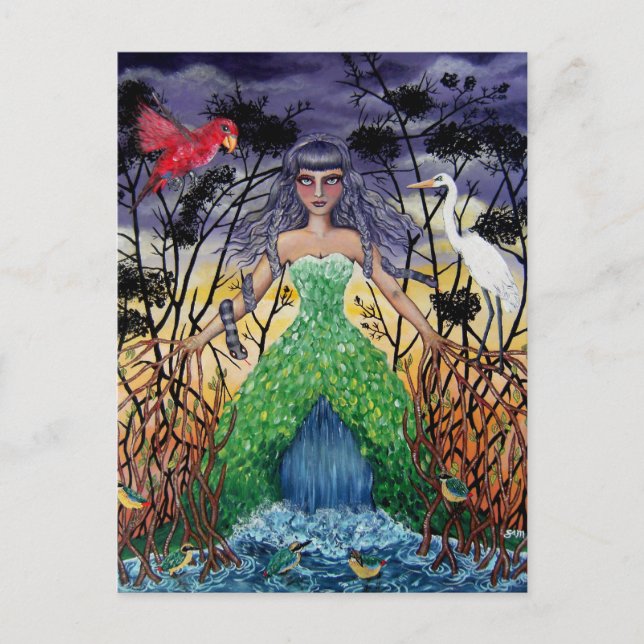 Postal Atrapados en los manglares (Anverso)