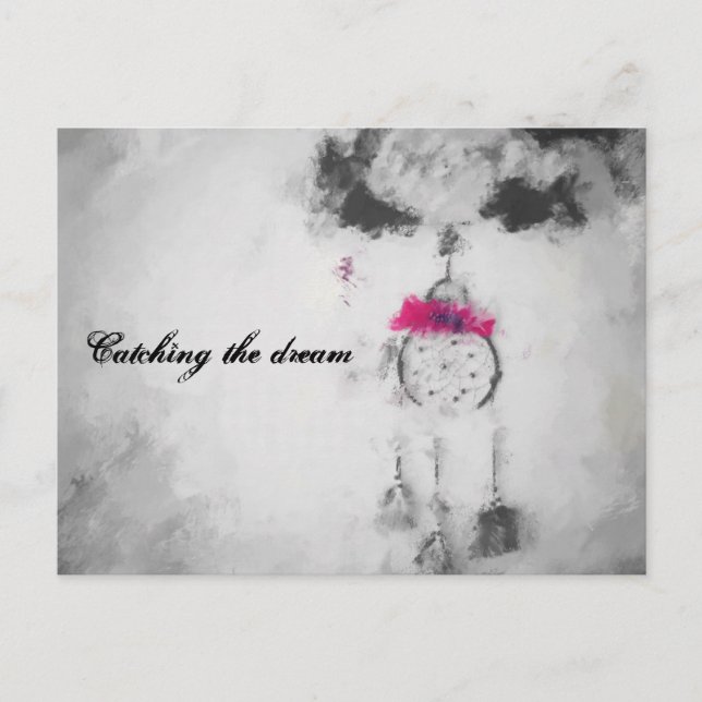 Postal Atrapar el sueño (Anverso)