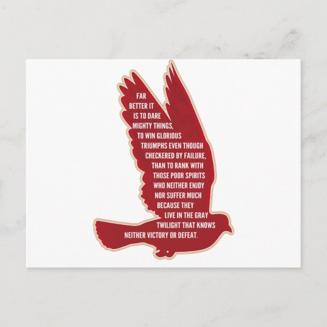 Postal Atrévete a cosas poderosas (Anverso)