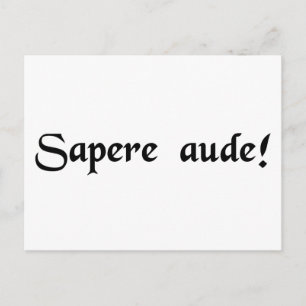 Postal ¡Atrévete a ser sabio!