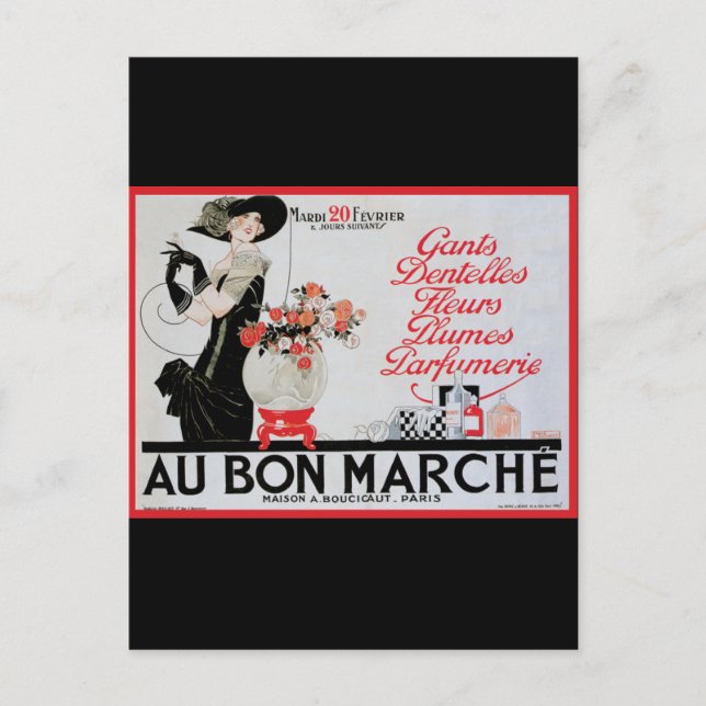 Postal Au Bon Marche (Anverso)