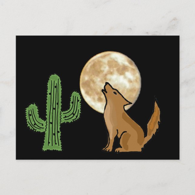 Postal AU-Howling Coyote (Anverso)