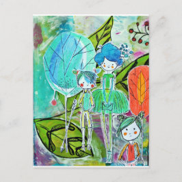 Postal Au jardin