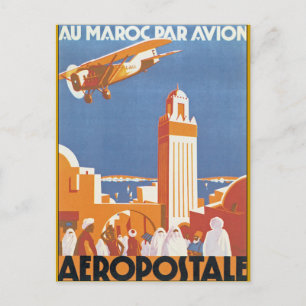 Postal Au Maroc Par Avion