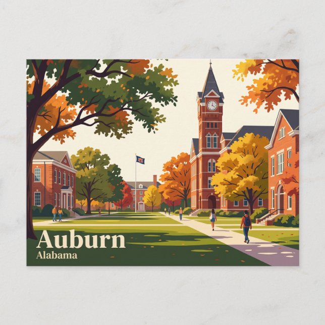 Postal Auburn Alabama (Anverso)