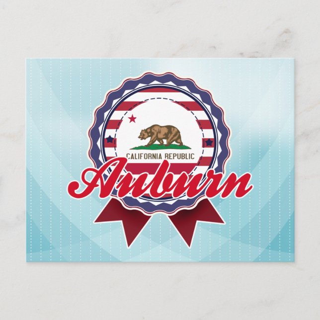 Postal Auburn, CA (Anverso)