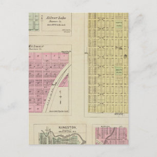 Postal Auburn, Silver Lake, Kilmer y Richland, Kansas