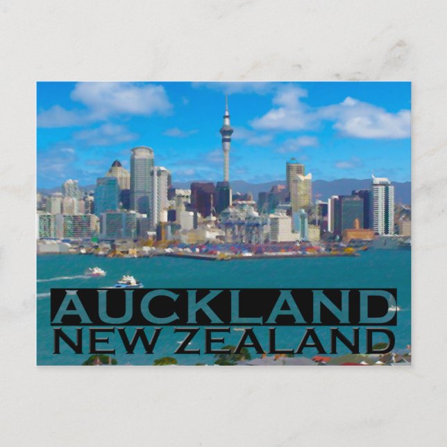 Postal Auckland (Anverso)