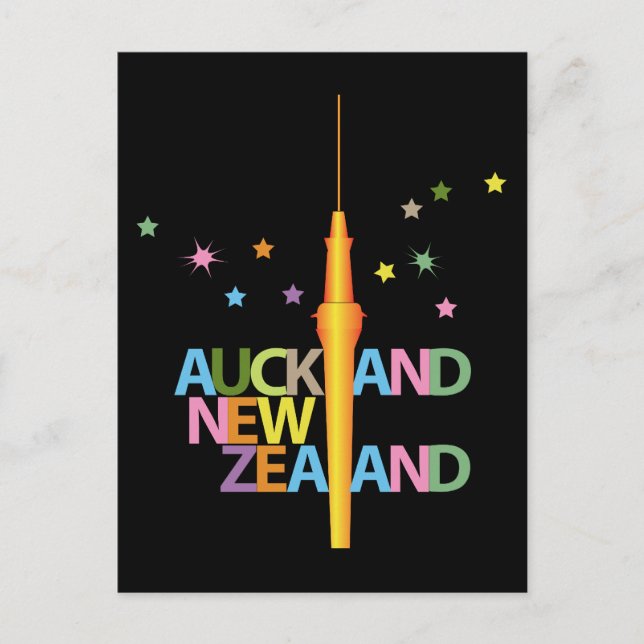 Postal Auckland City New Zealand (Anverso)