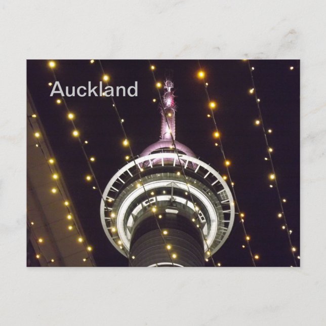 Postal Auckland Sky Tower, NZ (Anverso)