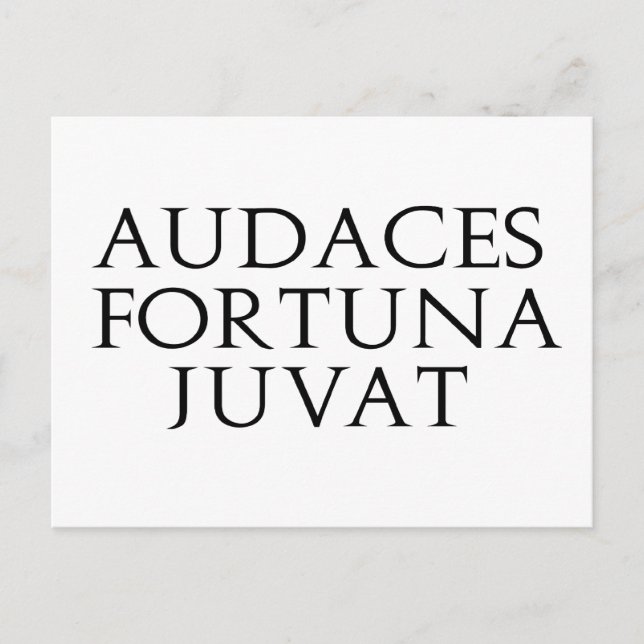 Postal Audaces Fortuna Juvat (Anverso)