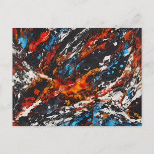 Postal Audaz Abstracto Ardiente
