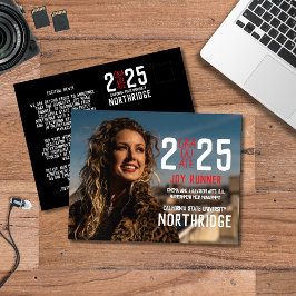 Postal Audaz Clase Moderna de Graduación de Foto 2025